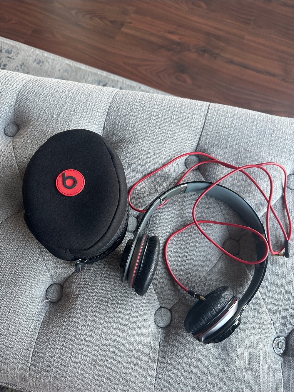Beats by Dre On-Ear Headphones in Black and Red